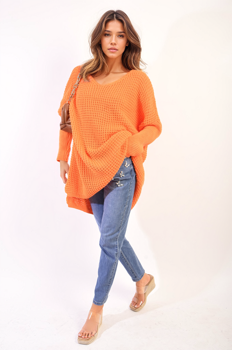 Oversized Chunky Knitted Jumper-11