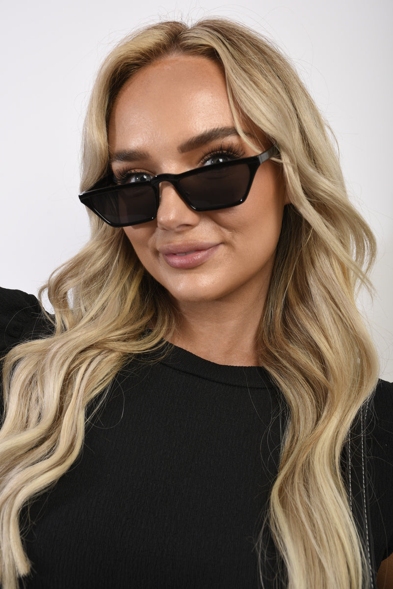 Skinny Trapezoid Sunglasses-2