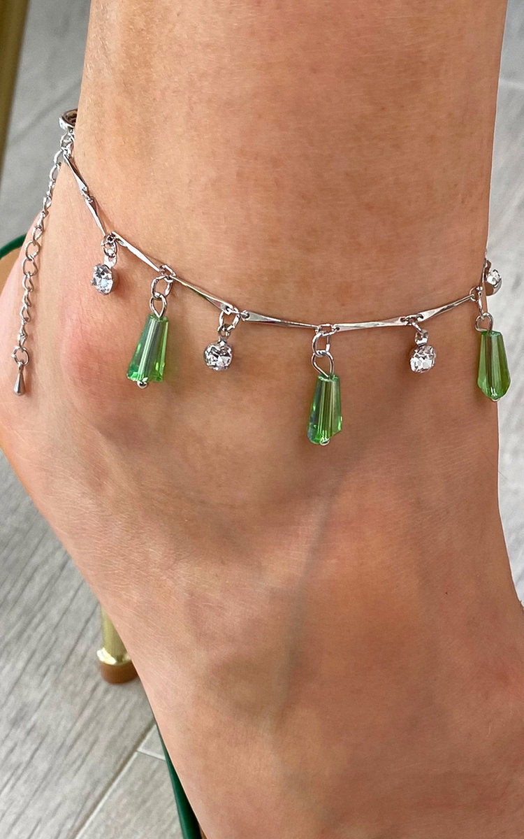 Diamante Drop Anklet-4