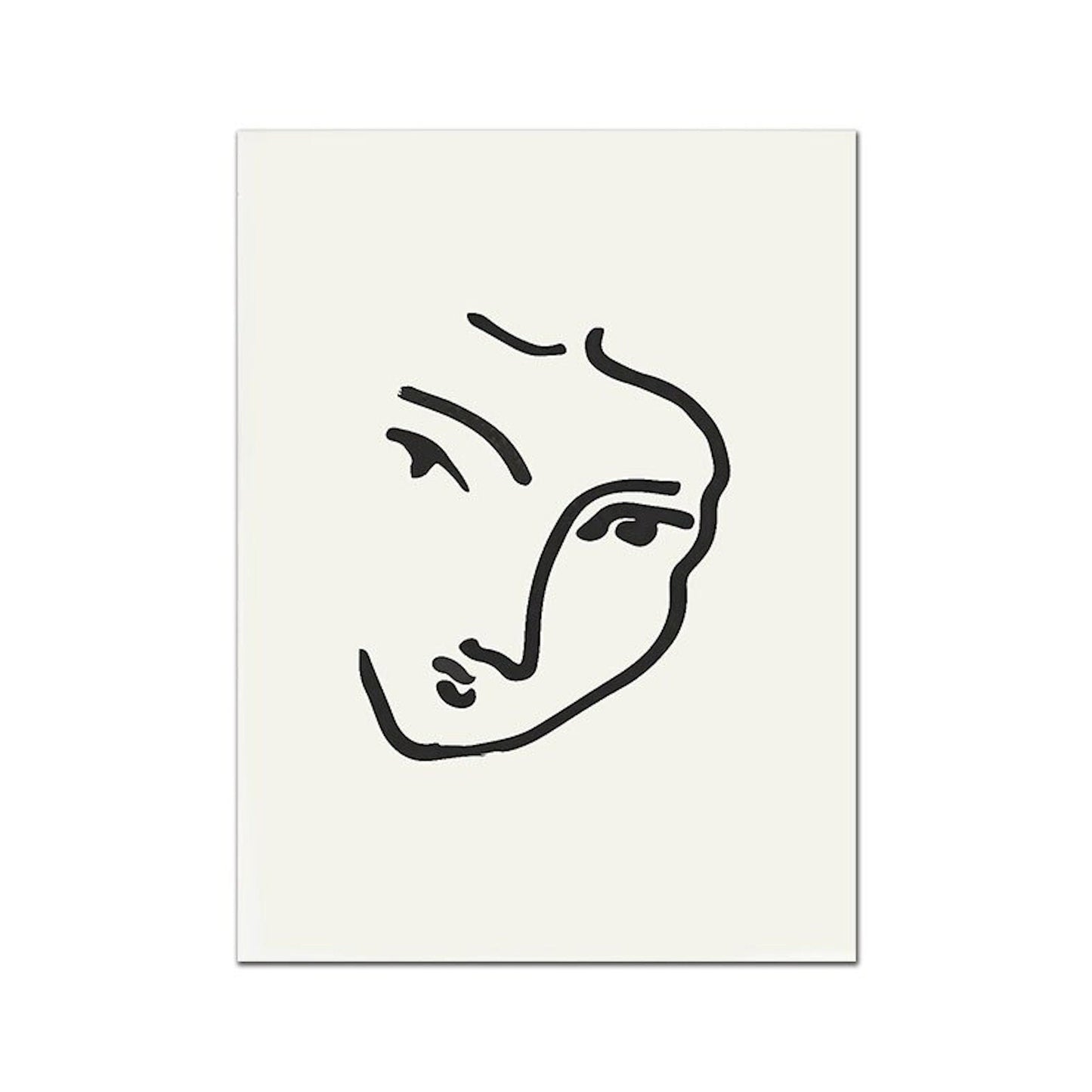 Poster Matisse Gesicht Abstrakt | Bilder Wohnzimmer | Wandbilder Schlafzimmer | Deko Print ohne Rahmen | Bilder Set Matisse Bunt-5