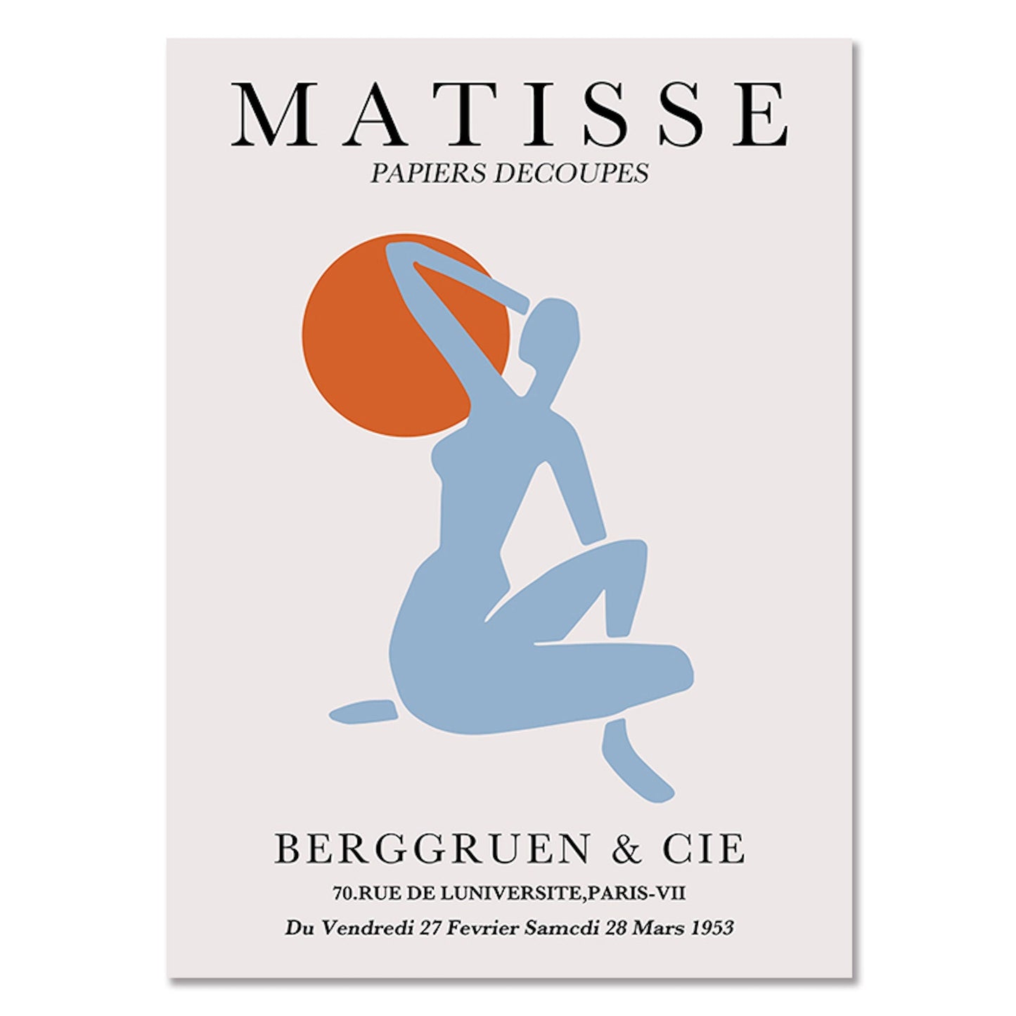 Poster Matisse Berggruen & Cie Museum | Bilder Wohnzimmer | Wandbilder Schlafzimmer | Deko Print ohne Rahmen | Bilder Set Matisse Bunt-5