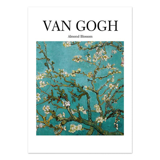 Poster Blumen Van Gogh Henri Matisse Rousseau Museum | Bilder Wohnzimmer | Wandbilder Schlafzimmer | Deko Print ohne Rahmen | Bilder Set-0