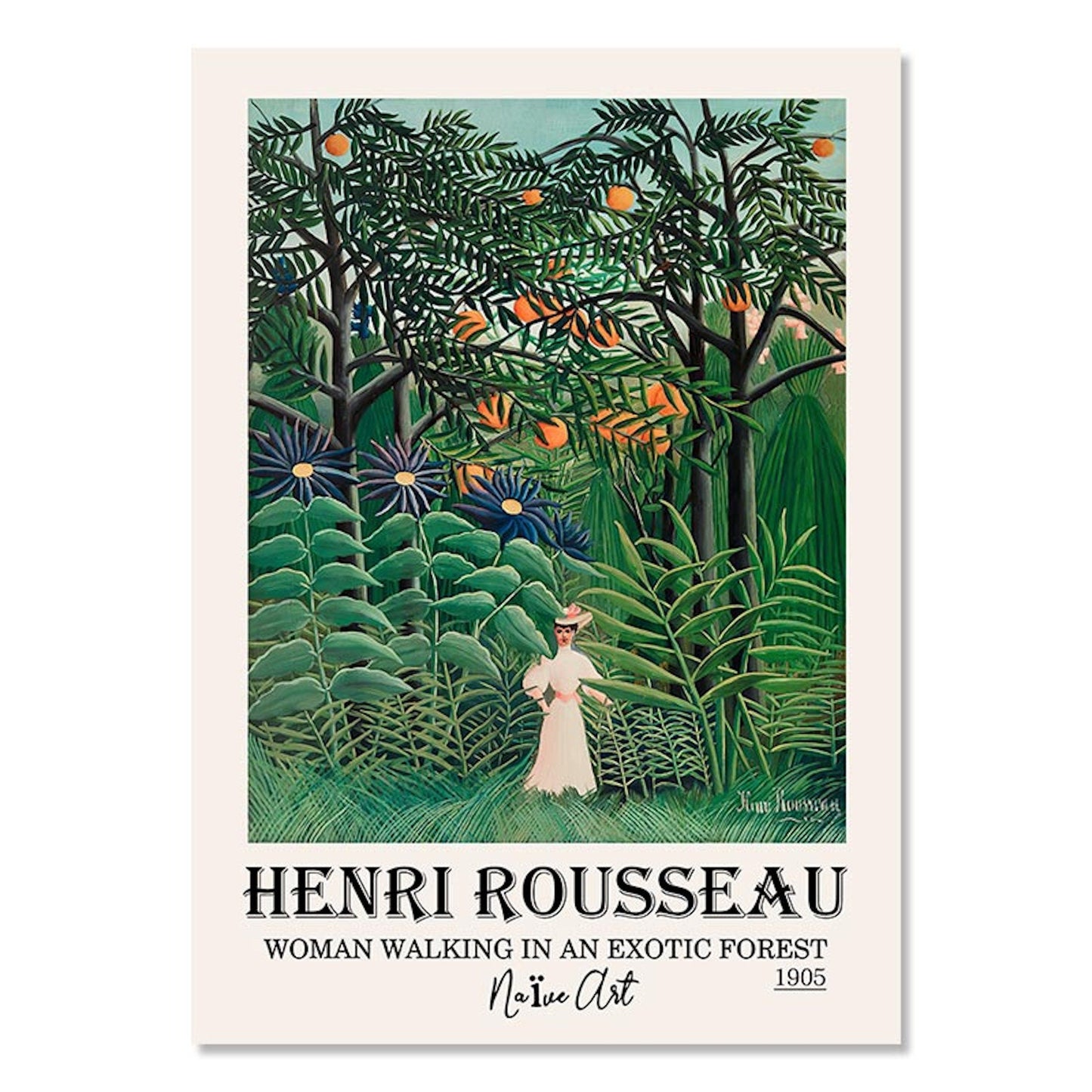 Poster Blumen Van Gogh Henri Matisse Rousseau Museum | Bilder Wohnzimmer | Wandbilder Schlafzimmer | Deko Print ohne Rahmen | Bilder Set-7