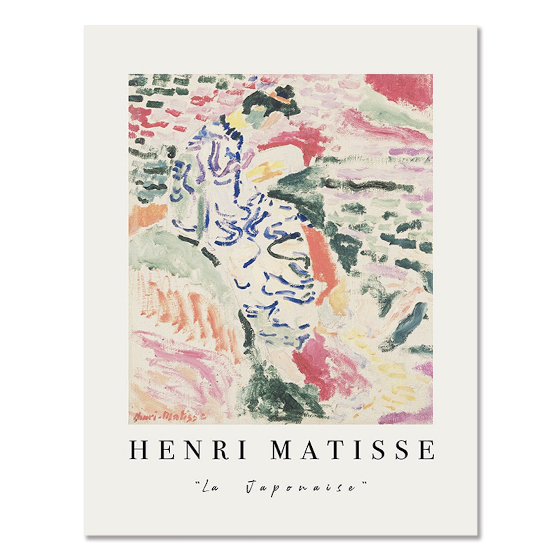 Poster Matisse Blumen Market Museum Abstrakt| Bilder Wohnzimmer | Wandbilder Schlafzimmer | Deko Print ohne Rahmen | Bilder Set Matisse Bunt-1