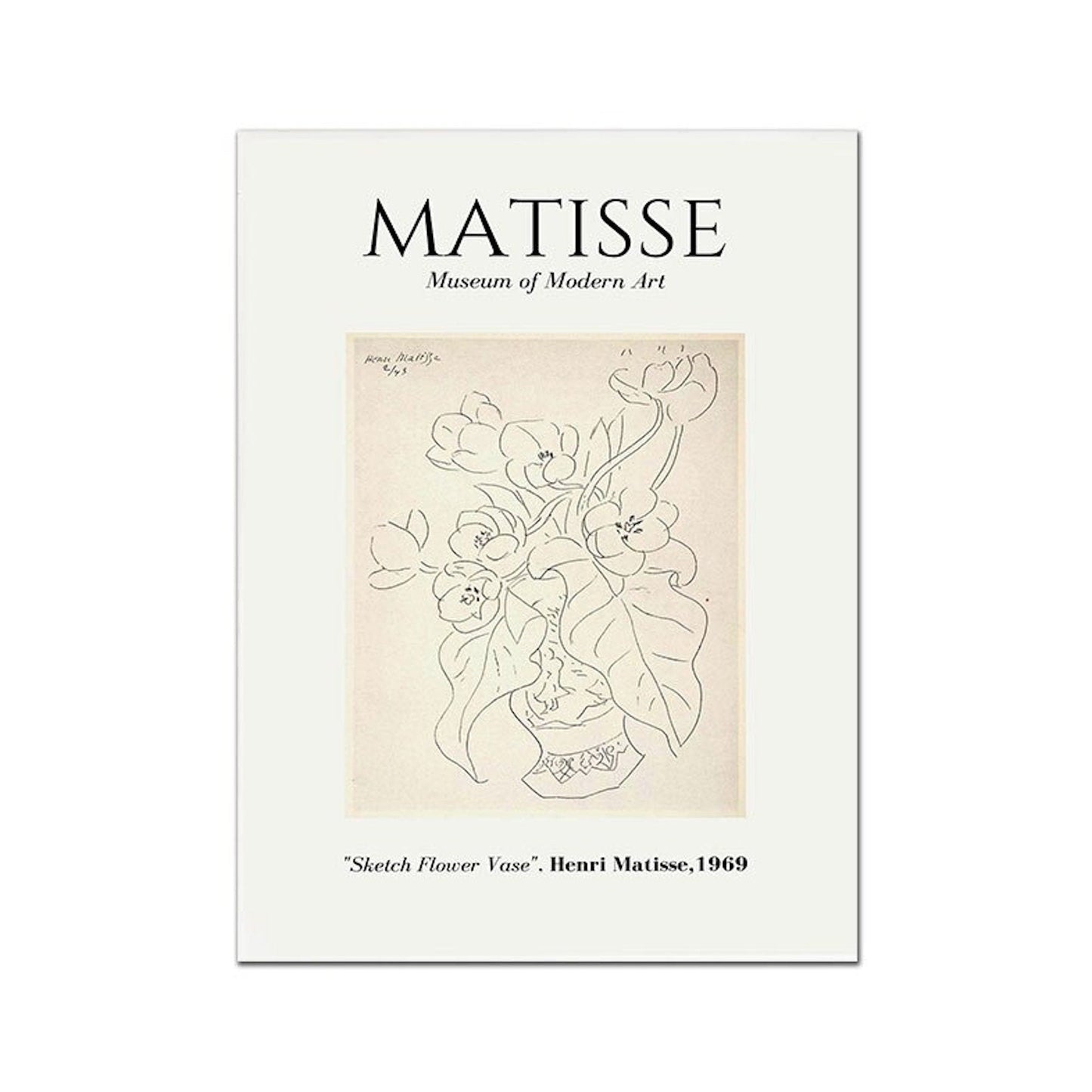 Poster Matisse Gesicht Abstrakt | Bilder Wohnzimmer | Wandbilder Schlafzimmer | Deko Print ohne Rahmen | Bilder Set Matisse Bunt-3