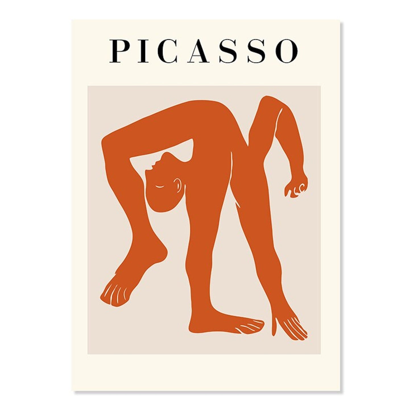 Poster Picasso Abstrakt I Wohnkultur| Bilder Wohnzimmer | Wandbilder Schlafzimmer | Deko Print ohne Rahmen | Bilder Set-2