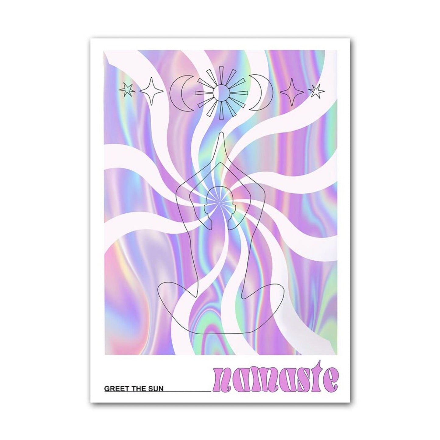 Poster Positive Gedanken, Namaste und Karma ist echt als Deko Print ohne Rahmen-4