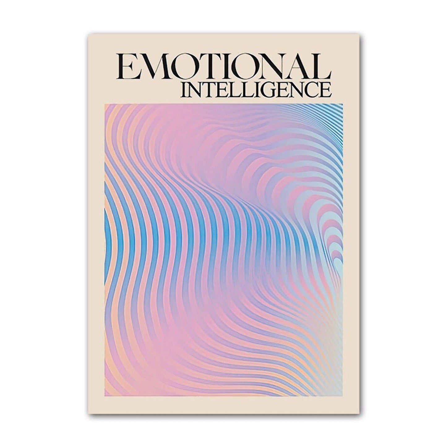 Poster Emotionale Intelligenz, Schwingungs Frequenz als Deko Print ohne Rahmen-4