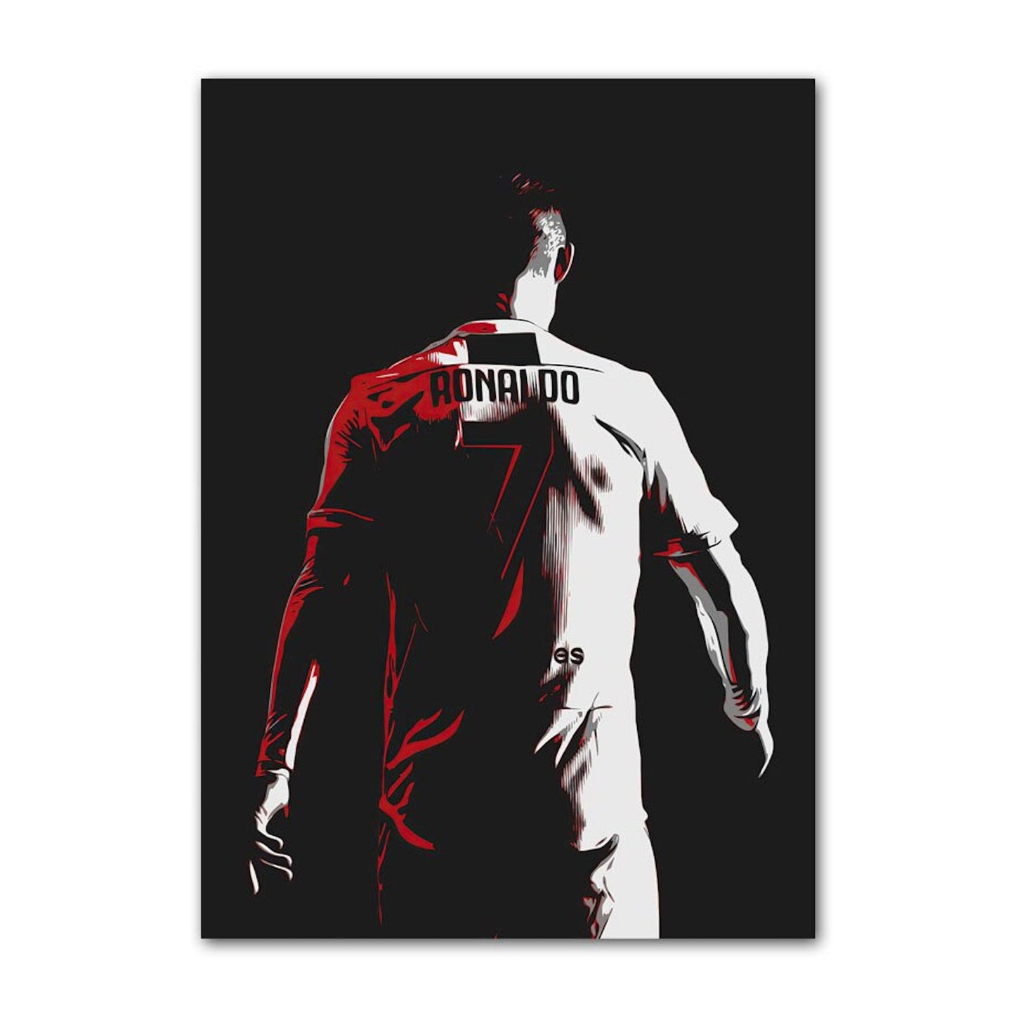 Poster Fußball Christiano Ronaldo Jubel mit Pokal als Deko Print ohne Rahmen-5