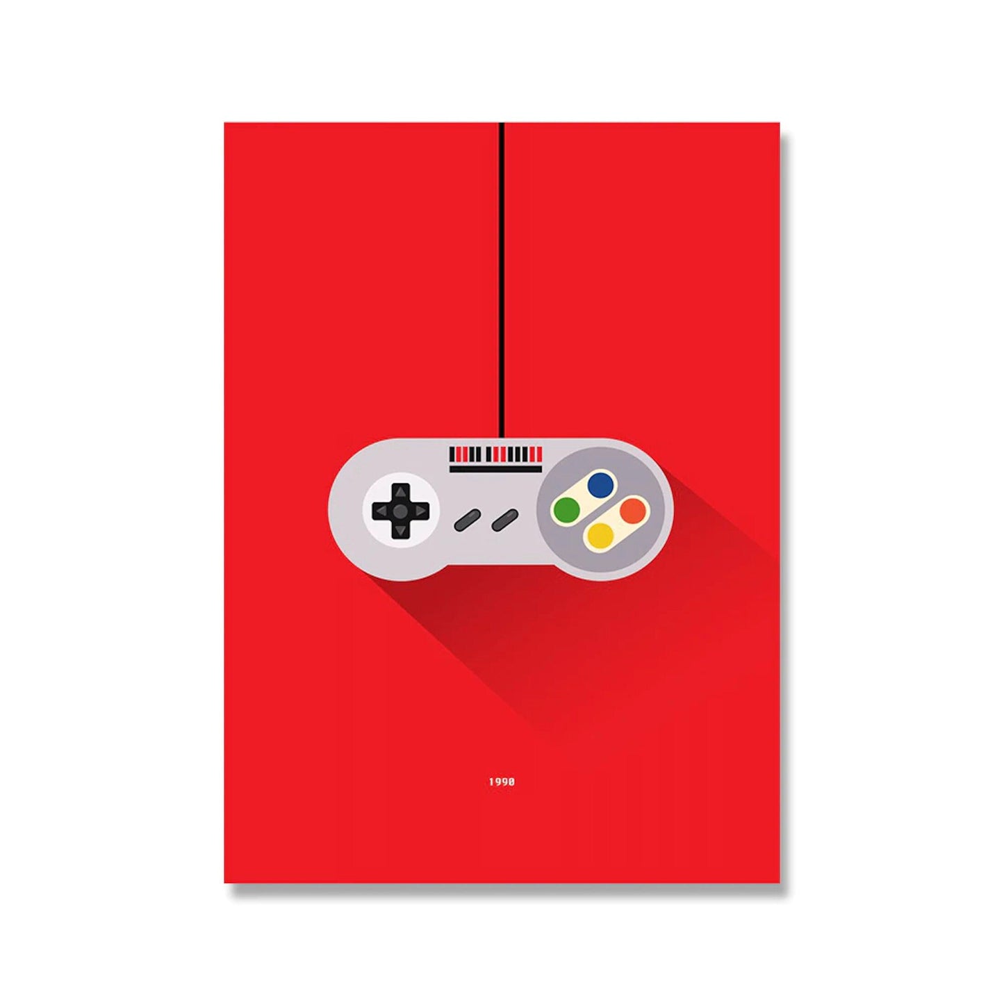 Poster Gamer Playstation Nintendo Controller als Deko Print ohne Rahmen-2