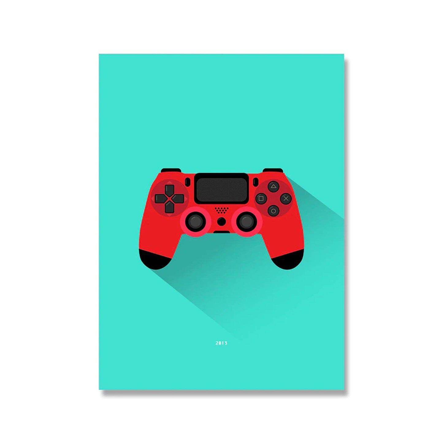 Poster Gamer Playstation Nintendo Controller als Deko Print ohne Rahmen-7