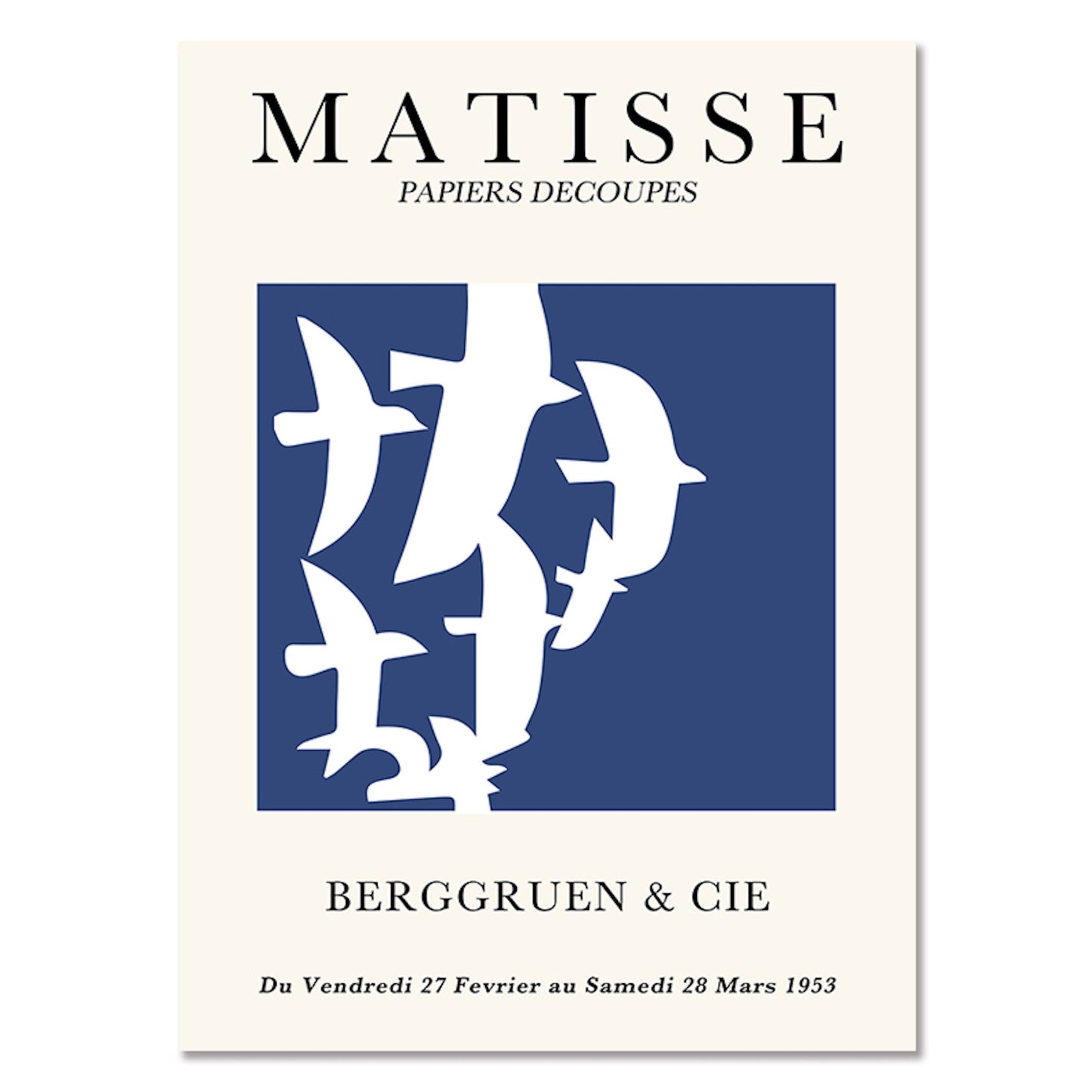 Poster Matisse Berggruen & Cie Museum | Bilder Wohnzimmer | Wandbilder Schlafzimmer | Deko Print ohne Rahmen | Bilder Set Matisse Bunt-4