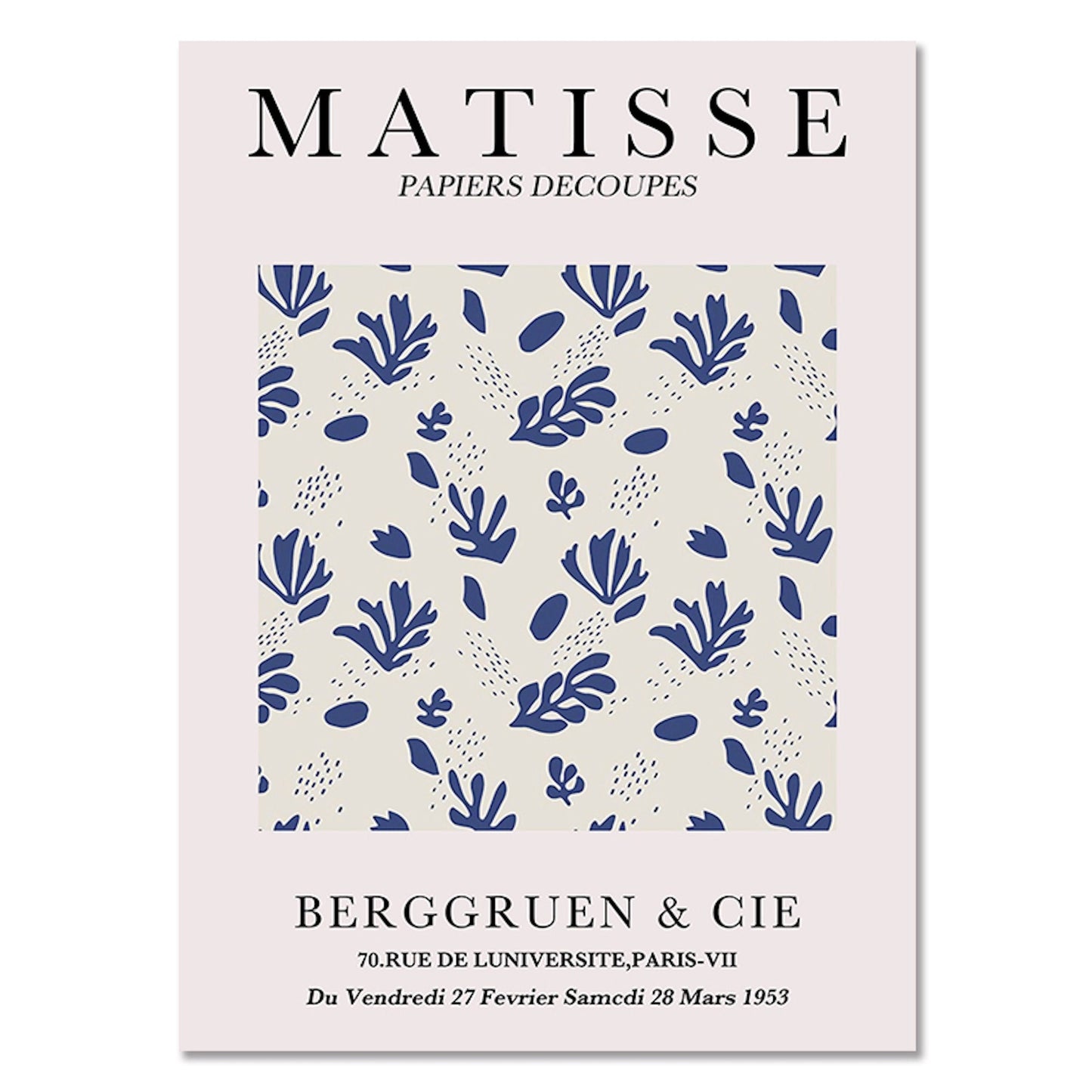 Poster Matisse Berggruen & Cie Museum | Bilder Wohnzimmer | Wandbilder Schlafzimmer | Deko Print ohne Rahmen | Bilder Set Matisse Bunt-7