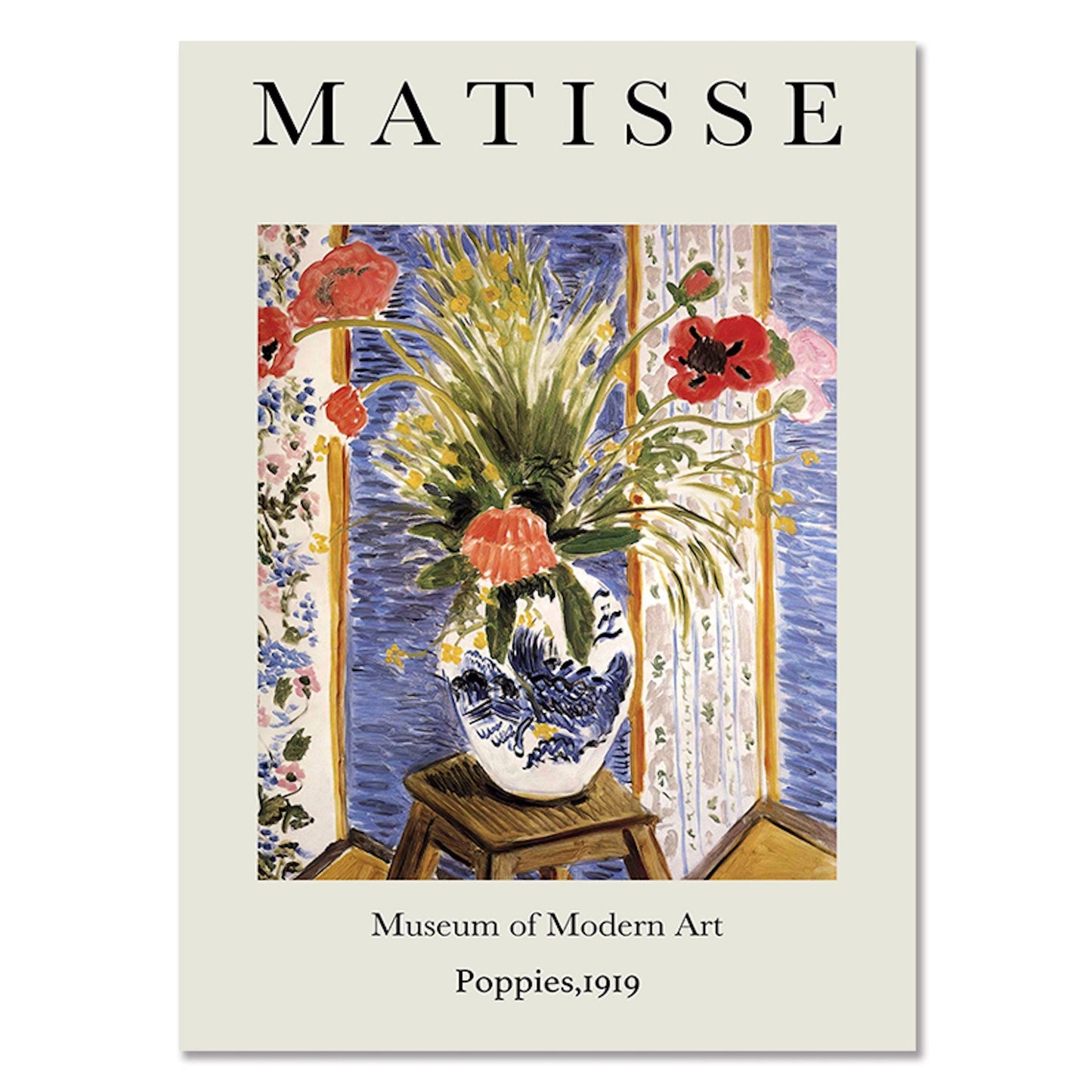 Poster Matisse Berggruen & Cie Museum | Bilder Wohnzimmer | Wandbilder Schlafzimmer | Deko Print ohne Rahmen | Bilder Set Matisse Bunt-6