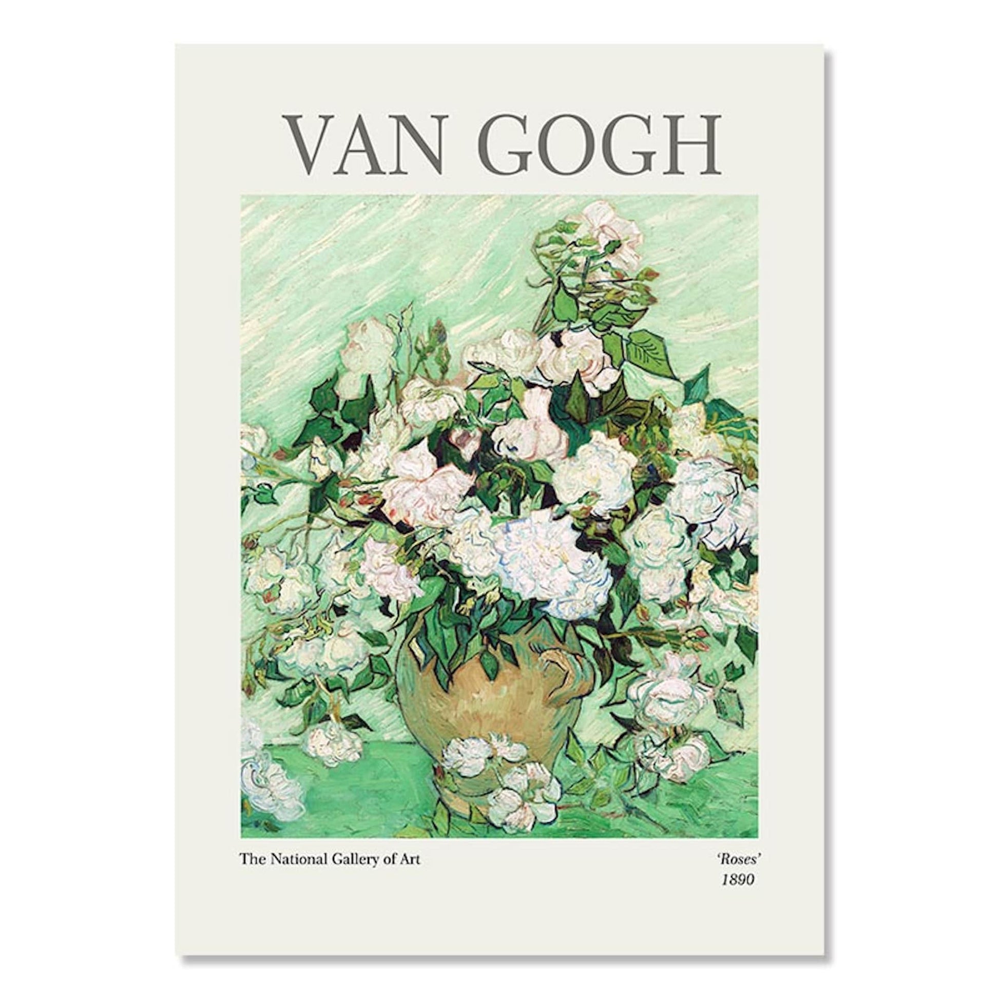 Poster Blumen Van Gogh Henri Matisse Rousseau Museum | Bilder Wohnzimmer | Wandbilder Schlafzimmer | Deko Print ohne Rahmen | Bilder Set-1