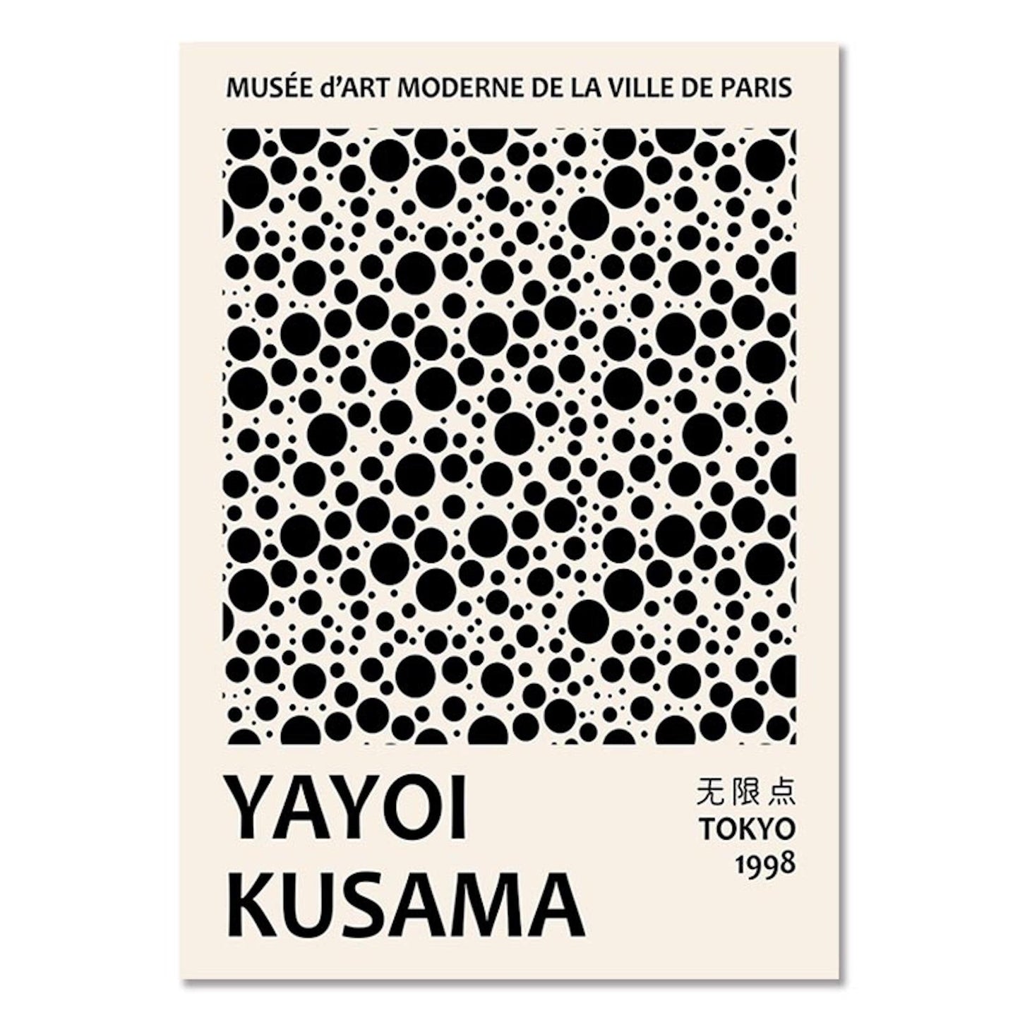 Poster Modern Yayoi Kusama Abstrakt Nordic | Bilder Wohnzimmer | Wandbilder Schlafzimmer | Deko Print ohne Rahmen | Bilder Set Kunstdruck-4