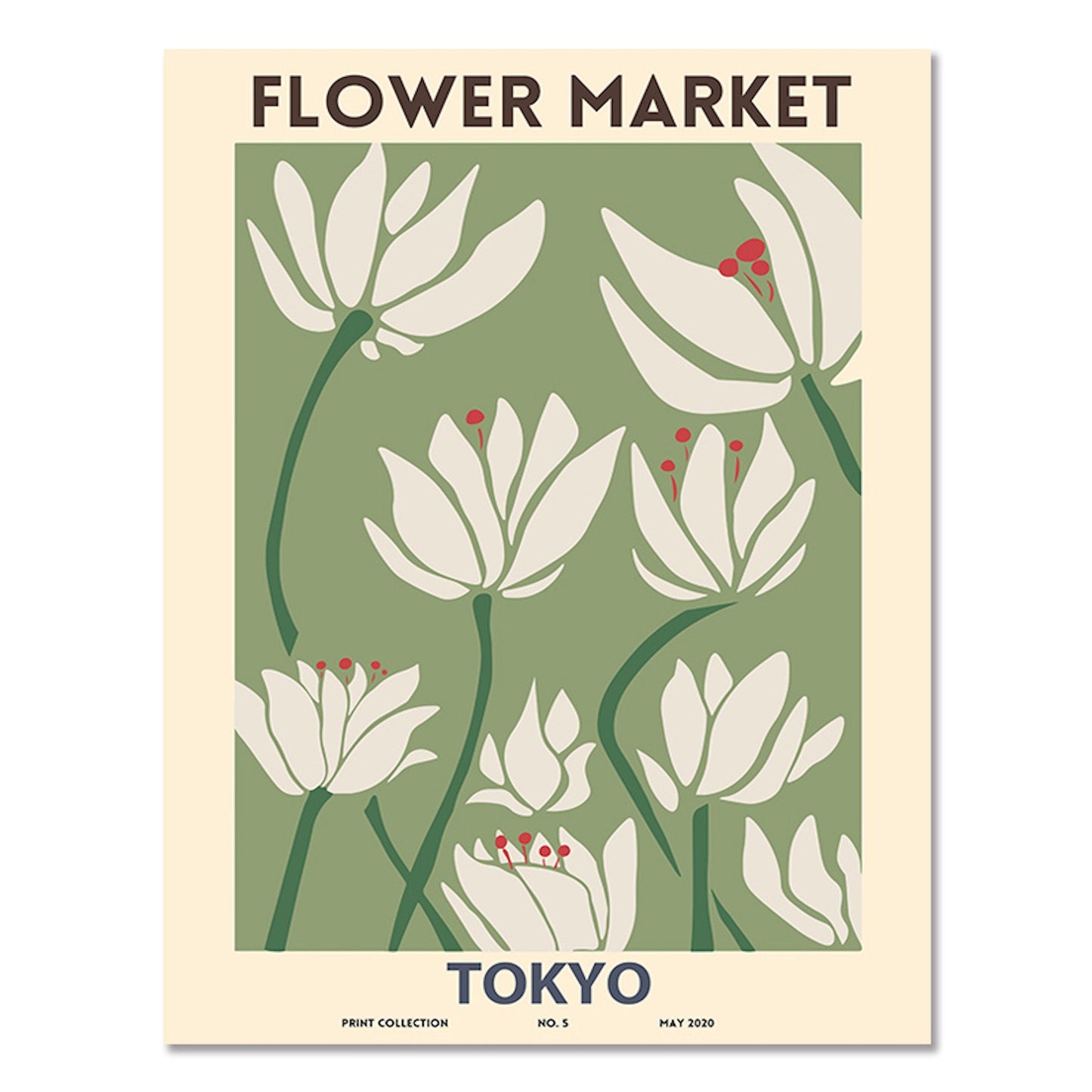 Poster Matisse Blumen Market Museum Abstrakt| Bilder Wohnzimmer | Wandbilder Schlafzimmer | Deko Print ohne Rahmen | Bilder Set Matisse Bunt-5