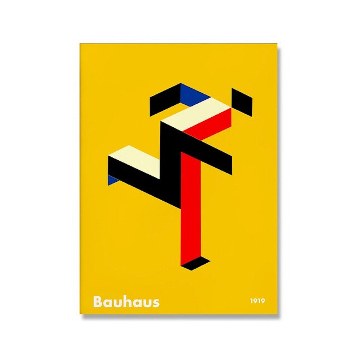 Poster Bauhaus Bunte Farben als Deko Print ohne Rahmen-7