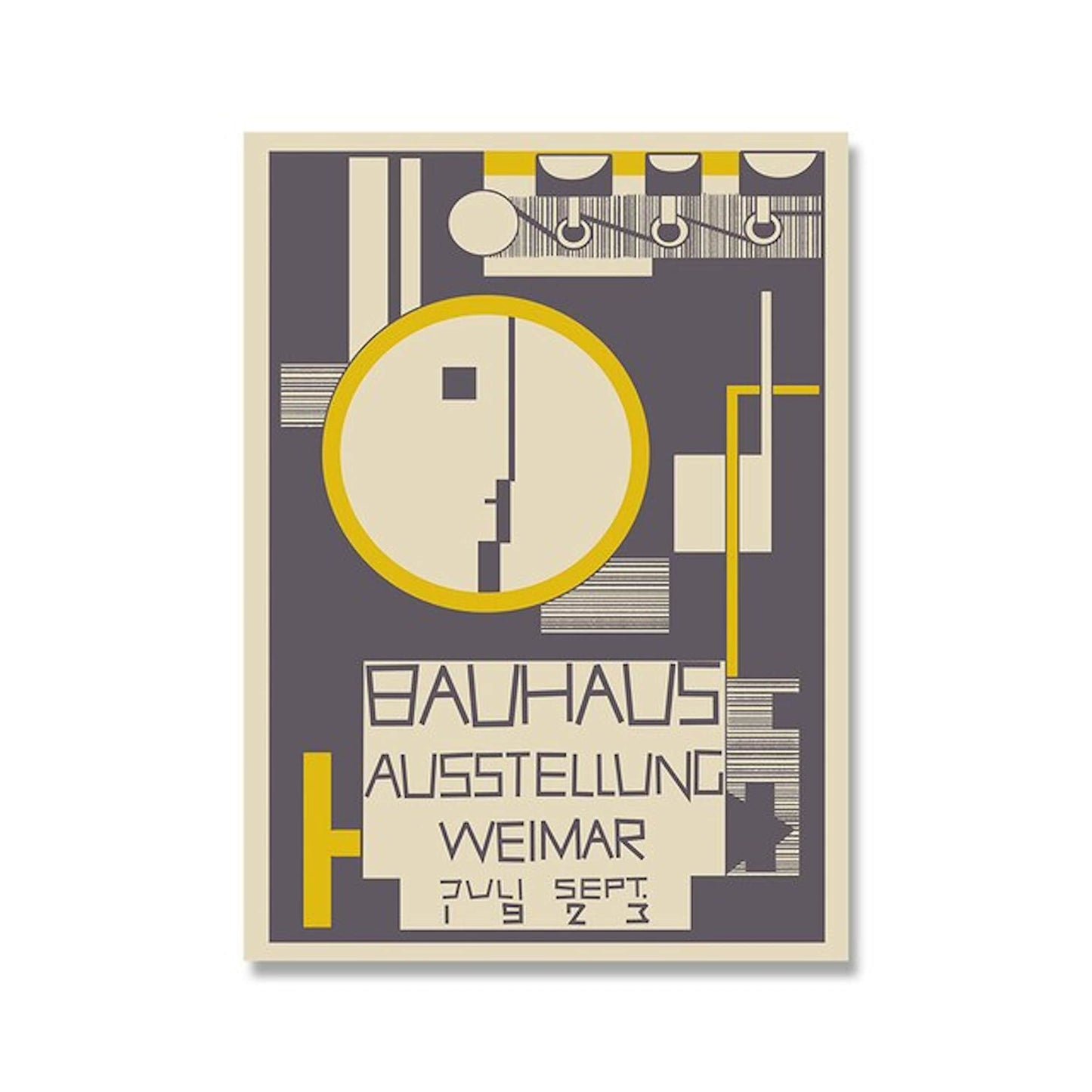 Poster Bauhaus Bunte Farben als Deko Print ohne Rahmen-9