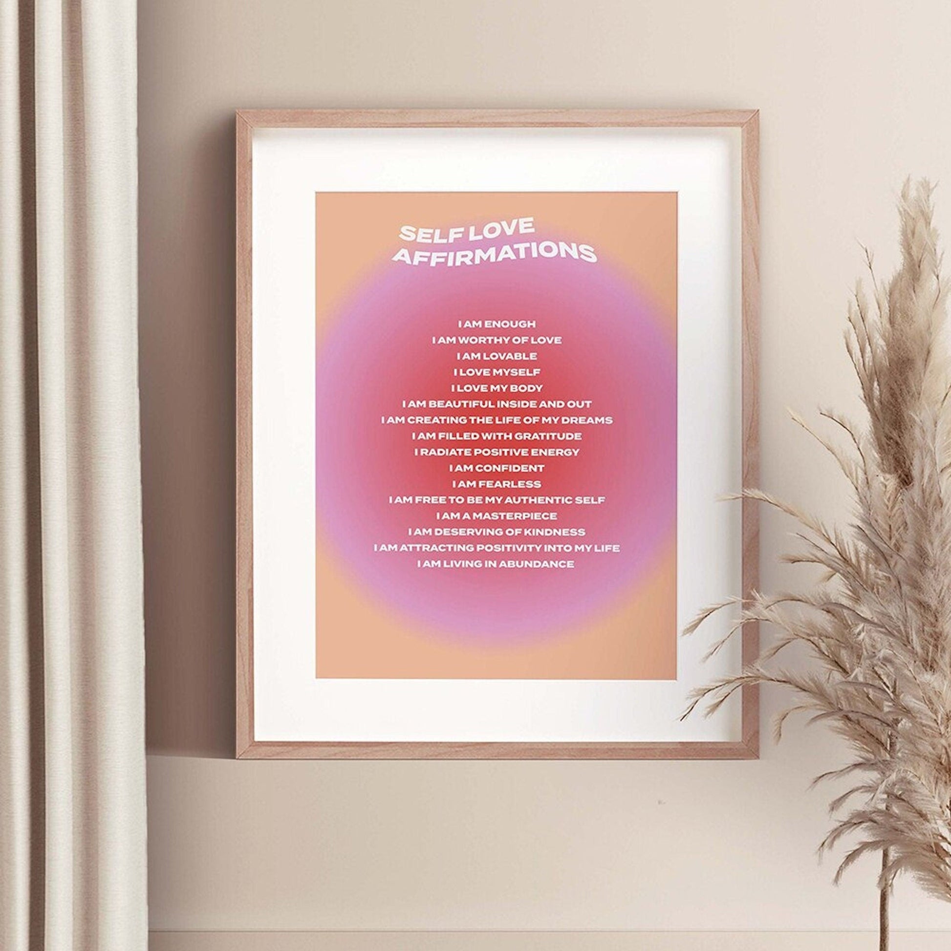 Poster Affirmationen zur Selbstliebe und Mindset Deko Print ohne Rahmen-2