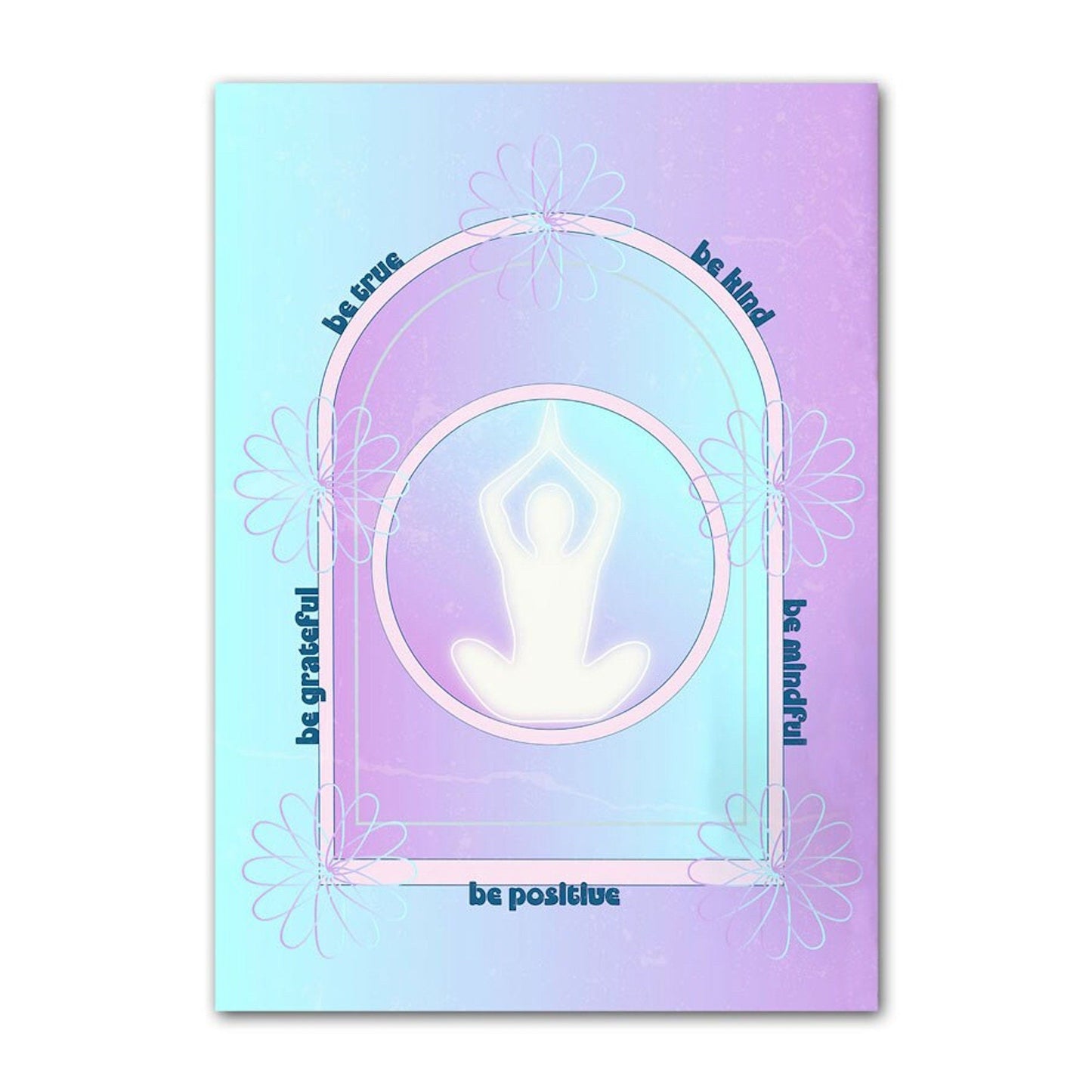 Poster Positive Gedanken, Namaste und Karma ist echt als Deko Print ohne Rahmen-3