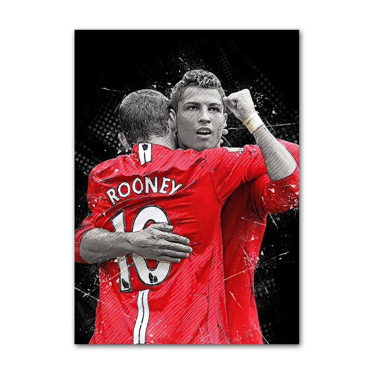 Poster Fußball Christiano Ronaldo bei Manchester United beste Momente als Deko Print ohne Rahmen-7