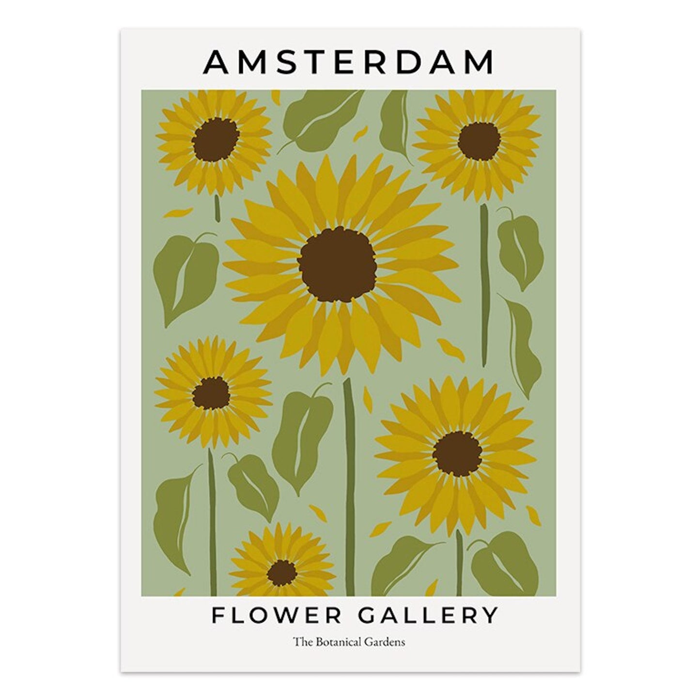 Poster Blumen Markt San Francisco Mailand London als Deko Print ohne Rahmen-6