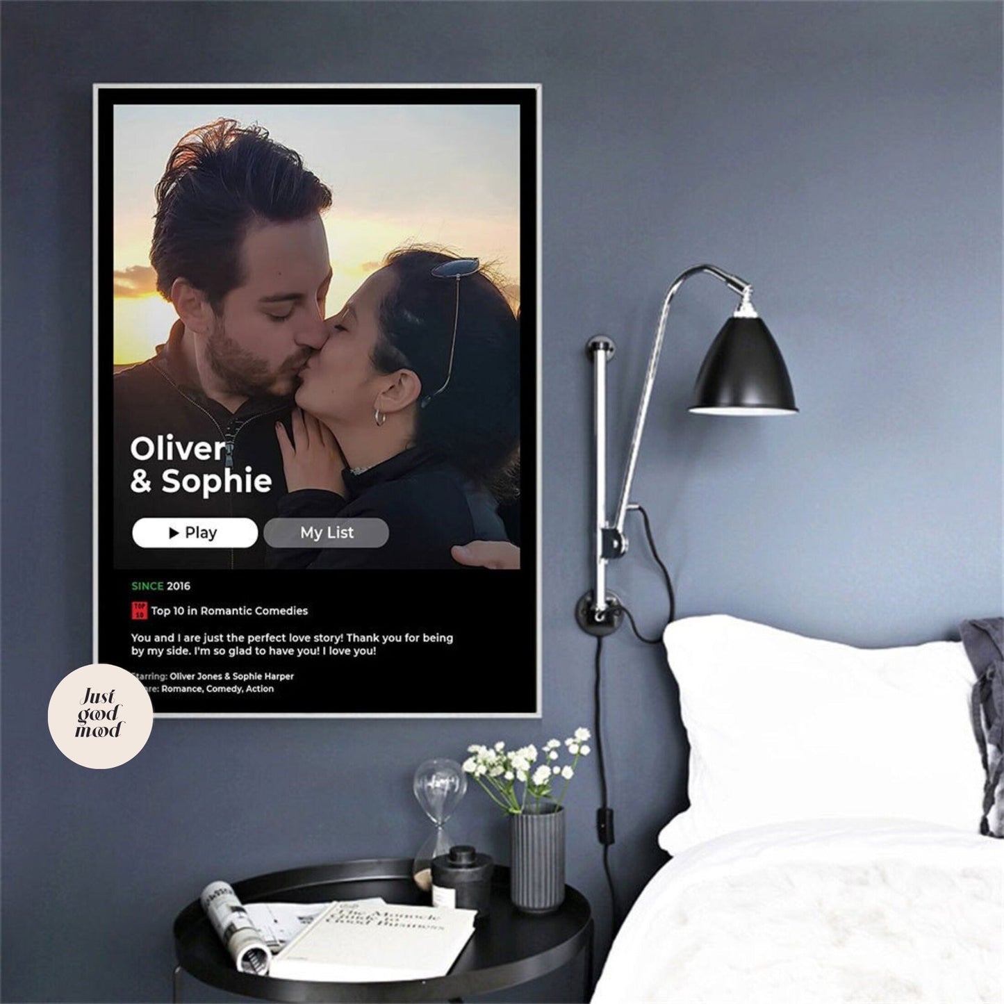 Poster Netlix Serie Personalisiert mit Eigenem Cover und Namen als Deko Print ohne Rahmen-3