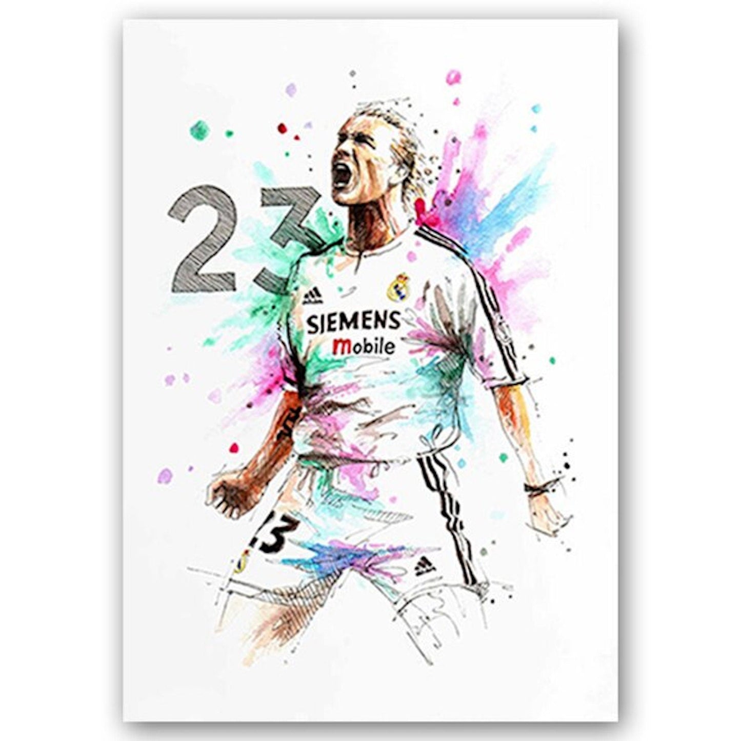 Poster Fußballspieler Tor Jubel Lionel Messi und Christiano Ronaldo als Deko Print ohne Rahmen-9