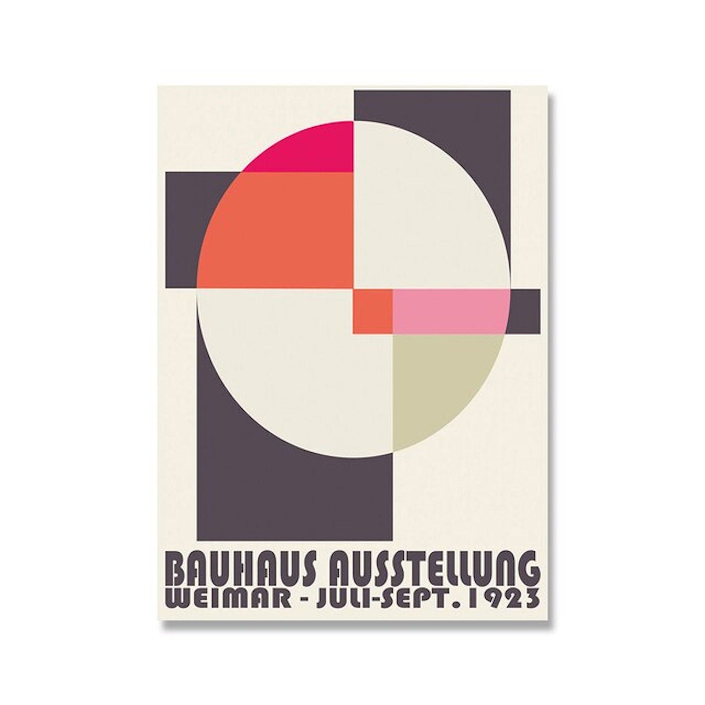 Poster Bauhaus moderne Architektur als Deko Print ohne Rahmen-6