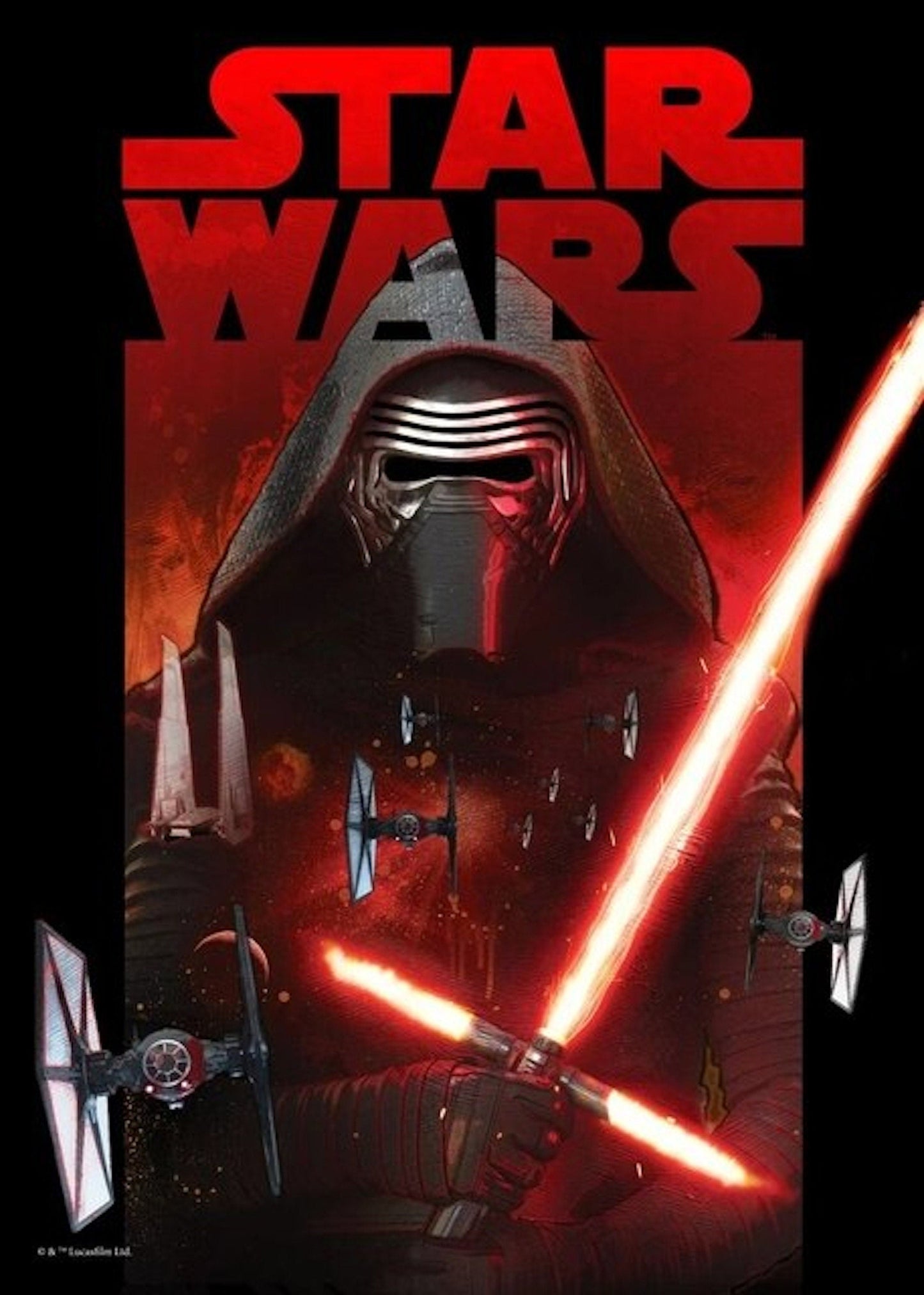 Poster Film Star Wars Darth Vader und andere als Deko Print ohne Rahmen-3