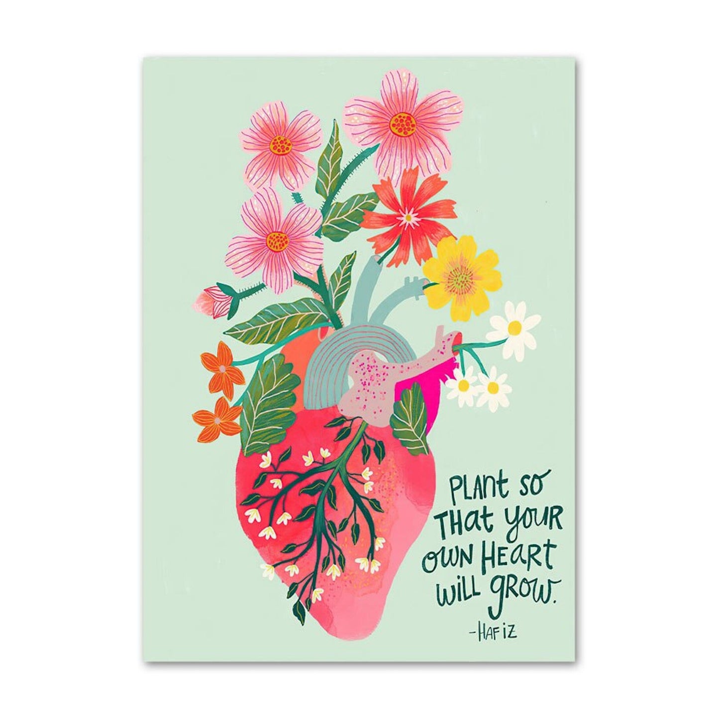 Poster Kinderzimmer Bilder Bunt und Fröhlich Schmetterlinge Sonne Taube Blumenkranz als Deko Print ohne Rahmen-5