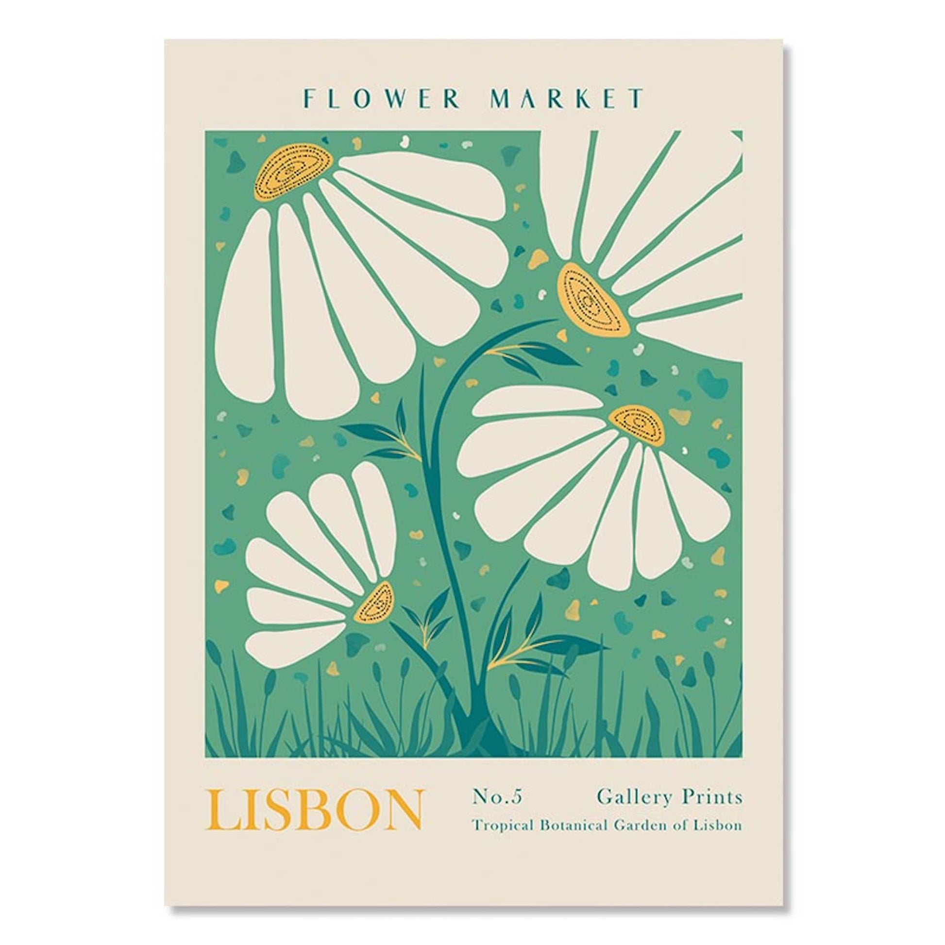 Poster Blumen Markt Botanische Bilder New York Paris Madrid London und Amsterdam als Deko Print ohne Rahmen-6