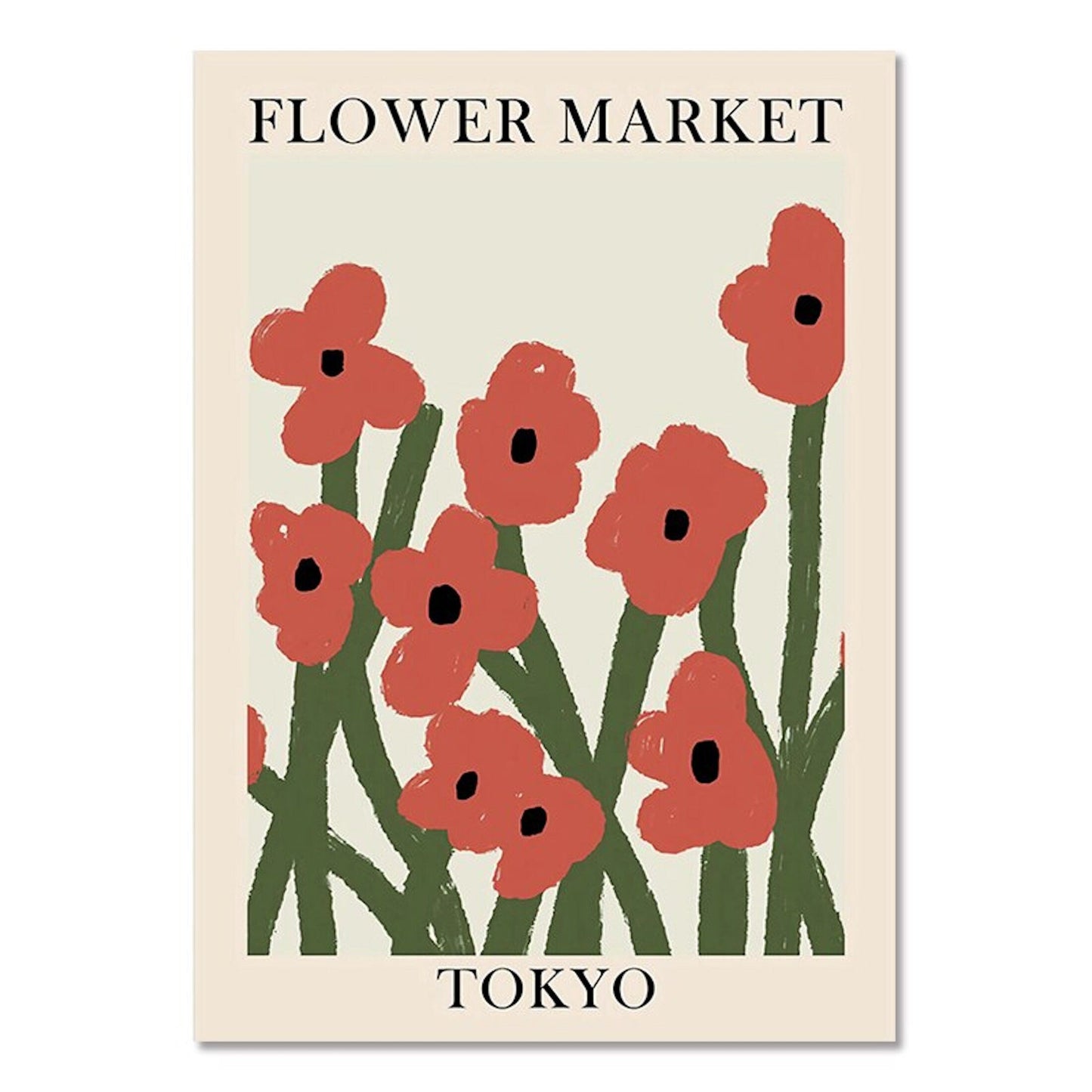 Poster Blumen Markt Tokio Henry Matisse & Keith Haring als Deko Print ohne Rahmen-5