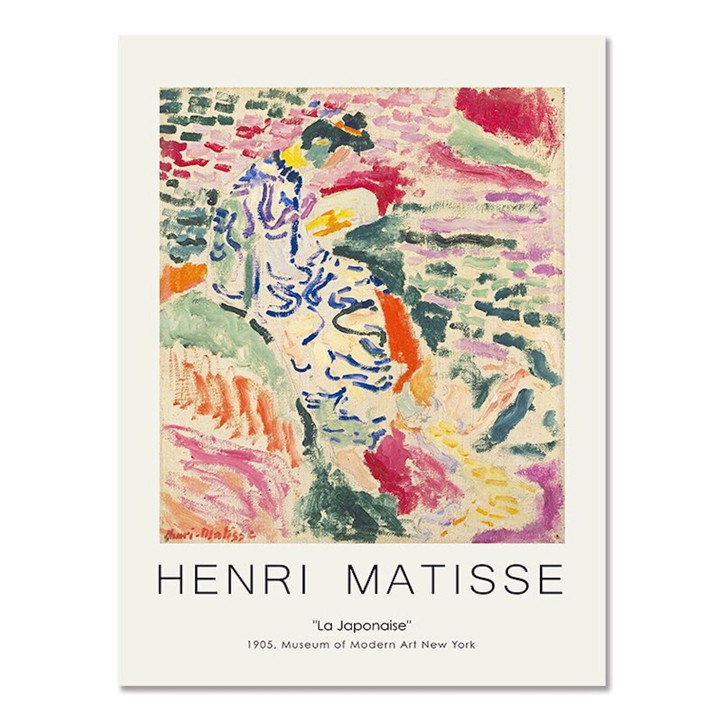 Poster Blumen Markt Tokio Henry Matisse & Keith Haring als Deko Print ohne Rahmen-9