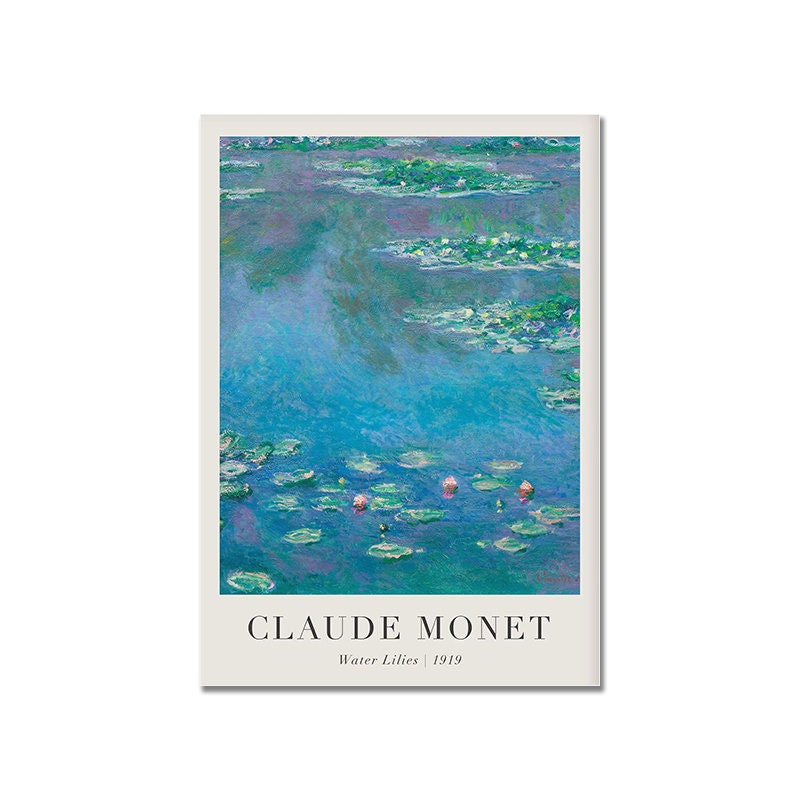 Poster Vintage Claude Monet Sommer als Deko Print ohne Rahmen-4