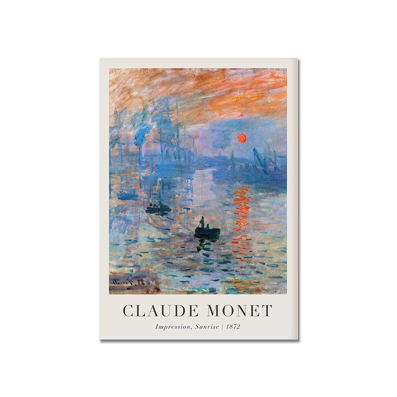 Poster Vintage Claude Monet Sommer als Deko Print ohne Rahmen-5