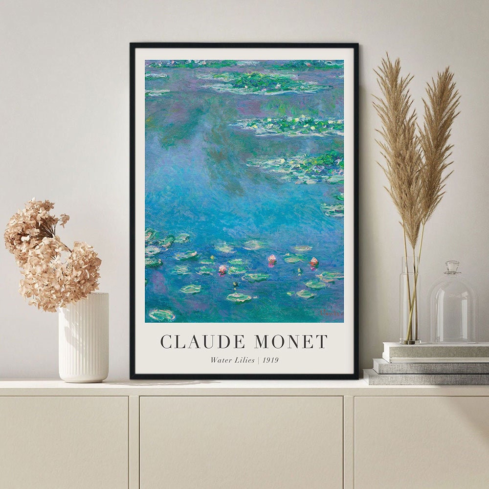 Poster Vintage Claude Monet Sommer als Deko Print ohne Rahmen-3