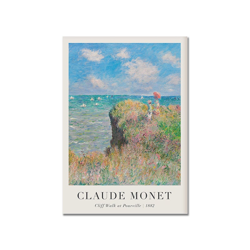 Poster Vintage Claude Monet Sommer als Deko Print ohne Rahmen-8