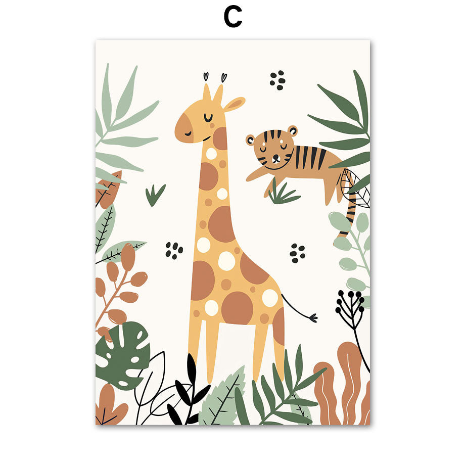 Poster Safari Hakuna Matata Löwe Personalisierter Name als Deko Print ohne Rahmen-5