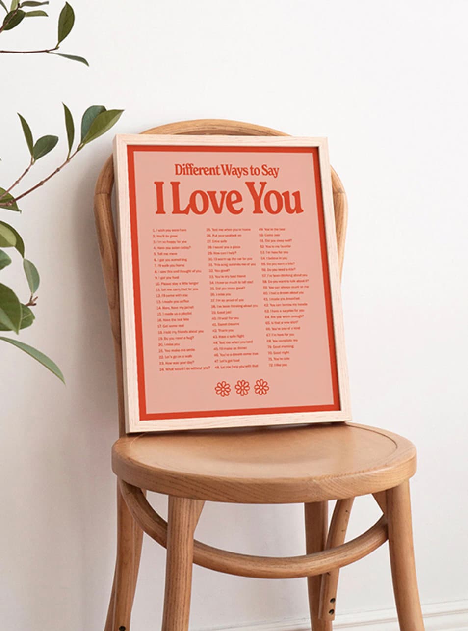 Poster Valentinstag Ich liebe Dich I Verschiedene Wege zu sagen ich liebe Dich I Deko Print ohne Rahmen-0