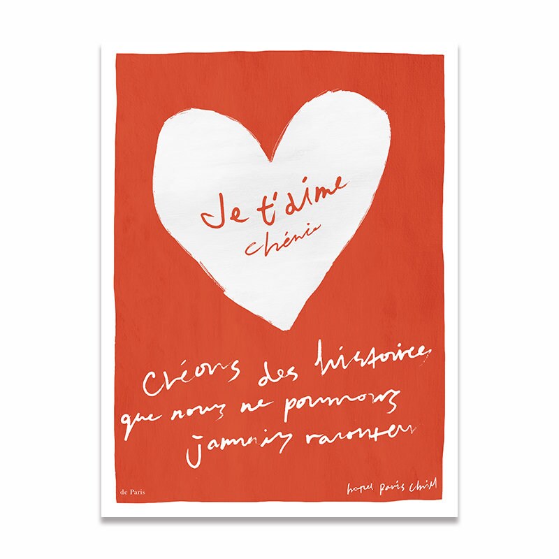 Poster Valentinstag Ich liebe Dich I Verschiedene Wege zu sagen ich liebe Dich I Deko Print ohne Rahmen-2