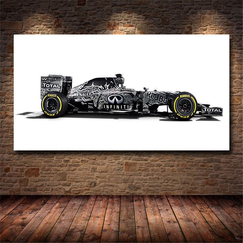 Poster Formel 1 Rennwagen Grand Prix I Red Bull I Ferrari I Renault I Honda I Deko Print ohne Rahmen-8