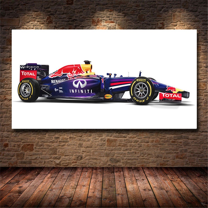 Poster Formel 1 Rennwagen Grand Prix I Red Bull I Ferrari I Renault I Honda I Deko Print ohne Rahmen-2