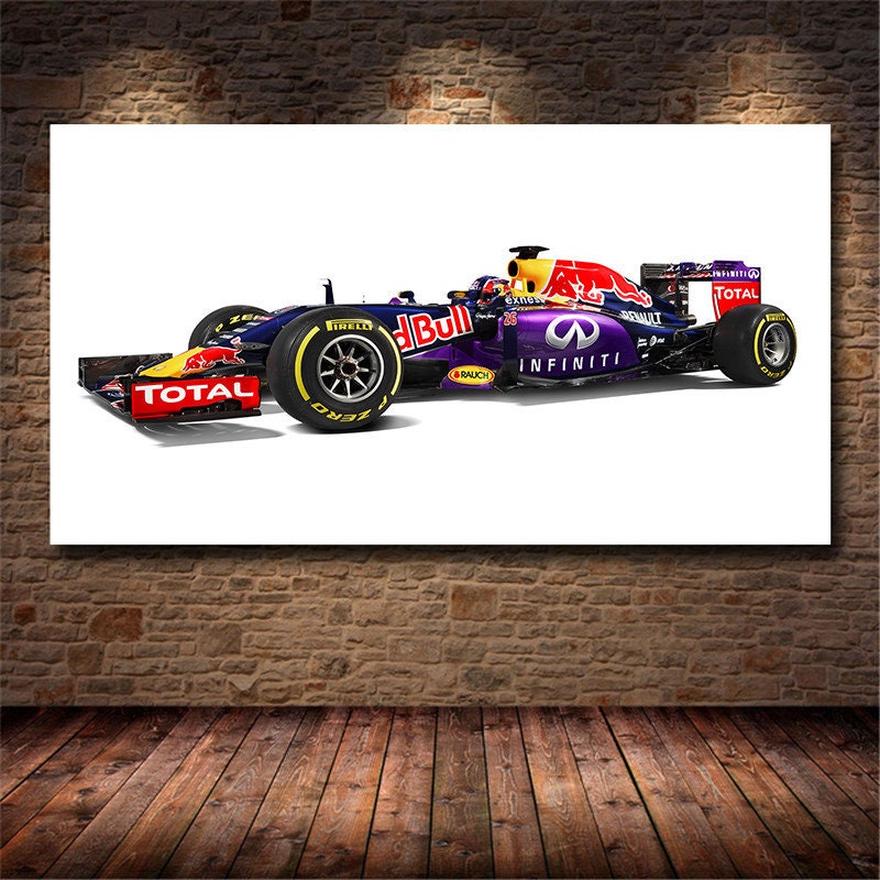 Poster Formel 1 Rennwagen Grand Prix I Red Bull I Ferrari I Renault I Honda I Deko Print ohne Rahmen-3