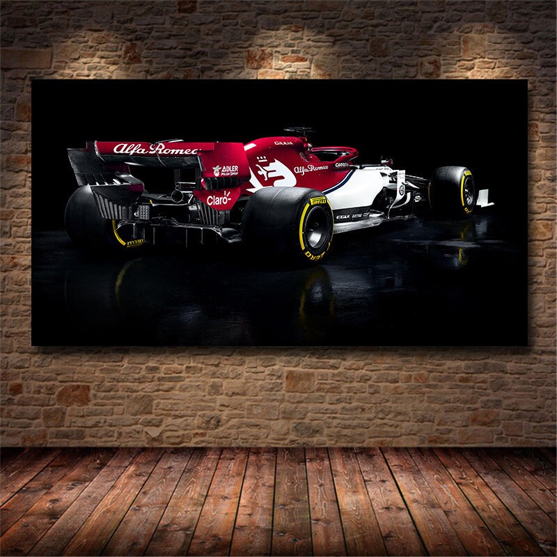 Poster Formel 1 Rennwagen Grand Prix Alfa Romeo Racing Sauber F1 I  Deko Print ohne Rahmen-2