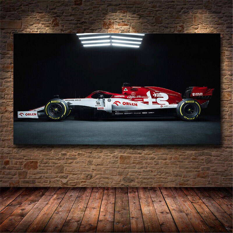 Poster Formel 1 Rennwagen Grand Prix Alfa Romeo Racing Sauber F1 I  Deko Print ohne Rahmen-7