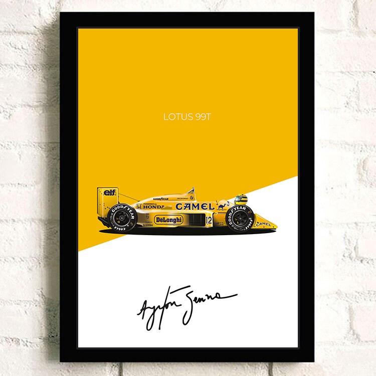 Poster Formel 1 Rennwagen Grand Prix Rennfahrer Signature   I  Deko Print ohne Rahmen-3