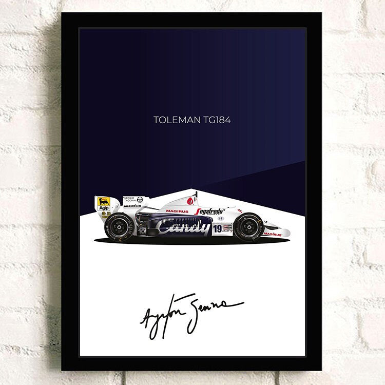 Poster Formel 1 Rennwagen Grand Prix Rennfahrer Signature   I  Deko Print ohne Rahmen-9