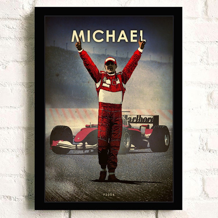 Poster Formel 1 Rennwagen Grand Prix Rennfahrer Legenden I  Deko Print ohne Rahmen-7